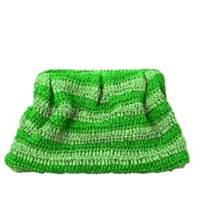 Renkli Hasır Clutch Çanta